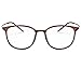 Unisex Glasses Frame Retro Brown Oval Full Frame Decoration Prescription Glasses