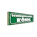 vianmo Holzschild 10x27 cm Schrebergarten K&ouml;nig Grill Dekoration Deko Geschenk Holz Schild