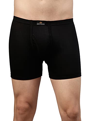 Image of Dixcy Scott Originals Men 100% Combed Cotton Sweat Absorbent Waistband Long Trunk (Pack of 3)
