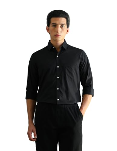 Image of Arrow Slim Fit Mens Formal Shirt - 100% Cotton, Breathable & Comfortable, Full Sleeves Shirts for Men