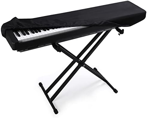YNester 88 Keys Electric Piano Keyboard Dust Cover, Adjustable Electric Piano Keyboard Covers for Digital Electric Pianos, Full Cover Elastic Lock Music keyboard Protector Cover