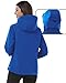 Outdoor Ventures Women's Softshell Jacket with Hood Fleece Lined Warm Lightweight Waterproof Insulated Windbreaker
