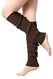 Trifabricy Leg Warmers - Knit Leg Warmers for Women Winter Fashion Warm Leg Warmer 80s Accessories for Party Sports Yoga, Coffee