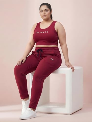 Image of BLINKIN Ankle Length Plus Size Cotton Track Pant for Woman | Ultimate Summer Lowers & Pajama for Women Pack of 2 (combo-plus-86)