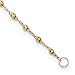 14K Solid Yellow Gold Rosary Bead Chain Necklace