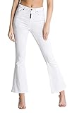 Skinny fit; Flared leg; High rise; Plain style; Extra soft and stretch denim; GK synthetic leather labels; Five pocket style