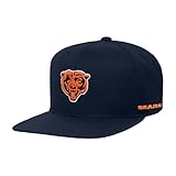 NFL Kids Youth Boys 8-20 Team Color Core Embroidered Primary Logo Adjustable Snapback Hat One Size Fits All - Chicago Bears - Navy
