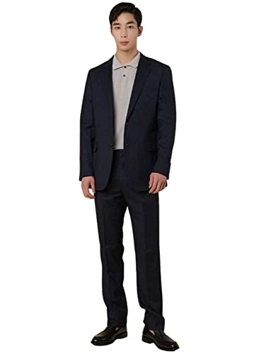 Costume homme coupe classique 2 boutons avec veste et pantalon business