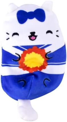 Cats vs Pickles - Posie & Pom-Paws - 2-Pack - 4" Cute Cuddly Collectible Bean Plush Toy - Collect These as Desk Pets, Fidget Toys, or Sensory Toys - Great for Kids, Boys, & Girls! - 2