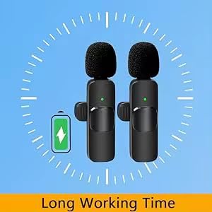 Wireless Lavalier Microphone Set For IPhone, IPad, Android-Dual Microphones with Lapel Clip, Great For Vlogging, YouTube TikTok - Image 4