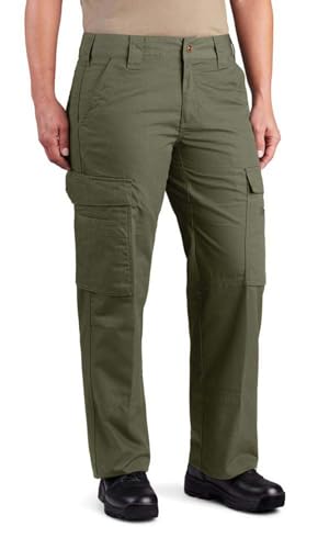Revtac Women's Stretch Tactical Ripstop Cargo Hiking Pant, Olive, 2 Short