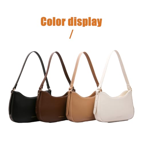 Myhozee Damen Handtasche Klein Schultertasche Umhängetasche PU Leder y2k Bag Tasche Damen Shoulder Bag Handbag Clutch Geldbörse Crossbody Bag für Frauen Dating Reisen Party Einkaufe, Weiß