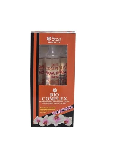 Bio Complex Bioactivo High Shine Hair Conditioner Ampoules 3 Pack Deep Nourishing Hair Treatment for Dry Damaged Hair Repair Professional Salon Care 0.61 oz (BIOCOMPLEX)