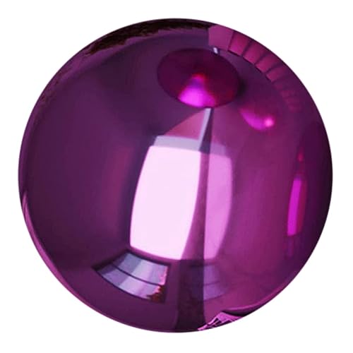 Holibanna Purple Gazing Ball Garden Spheres Steel Reflective Spheres for Outdoor Decor