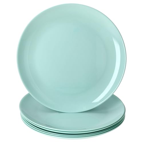 MamboCat Set di 6 piatti piani in vetro, Ø 24,4 cm, moderni piatti piani per piatti principali, grigliate e molto altro ancora, per colazione, pranzo e pane da sera