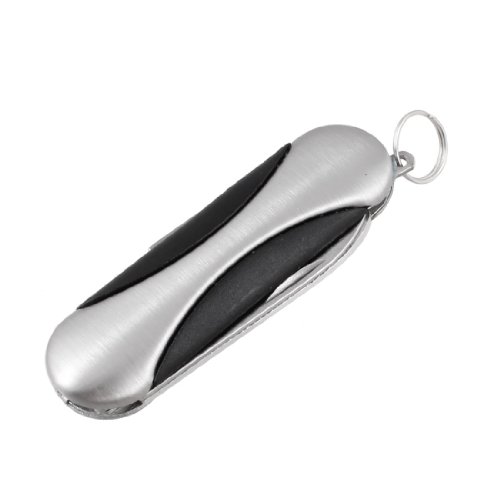 Aexit Metal 3 Shears & Nibblers in 1 Purpose Foldable Mini Cutter Shear File Shears Keyring Ornament