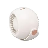 Miokycl USB Desk Fan 3 Gear Adjustable 180° Adjustment Portable Silent Wall Mounted Fan for Office Bathroom Kitchen