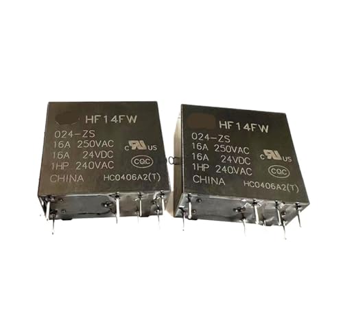 Relé 24V HF14FW-024-ZS ZT de 16A y 8 pines para circuito impreso PCB