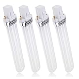 TrAdE Shop Traesio 4 BULBI da 9 Watt per LAMPADE UV Gel RICOSTRUZIONE Unghie SEMIPERMANENTE Lampada