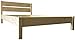 Produktbild LIEGEWERK Massivholzbett Bett mit hohem Kopfteil Holz 90 100 120 140 160 180 200 x 200cm hergestellt in BRD, Holzbett (180x 200cm)