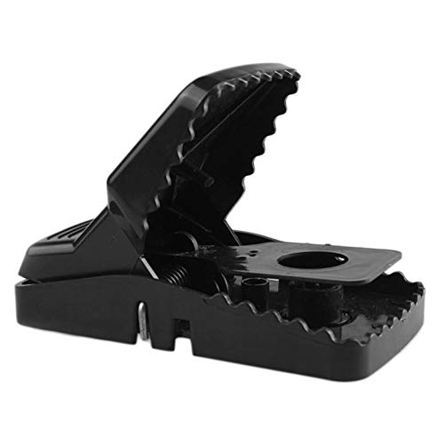 ArgoBar Durable High Strength Plastic Mouse Trap Household Garden Reusable Catching Mice Mouse Trap Catcher Supplies Black