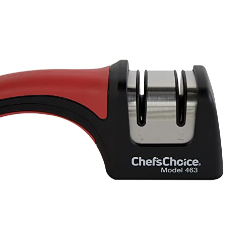 Chef'sChoice Professional Manual Knife Sharpeners Pronto Hone for 15-Degree Straight-Edge and Serrated Knives with Precise Angle Control & Compact Footprint, 2 Stage, Black by Chef's Choice - Image 4