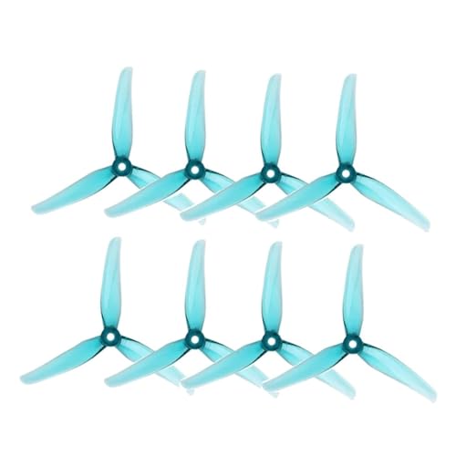 IFlight Nazgul F5/5140 5�C���` 3�u���[�h/�g���C�u���[�h�v���y�� 4�g 5mm���t�����t�� FPV���[�V���O�t���[�X�^�C��5�C���`�h���[���p(4Pairs F5 Blue)