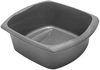 Addis Rectangular Washing Up Bowl, Soft Black, 9.5 Litre