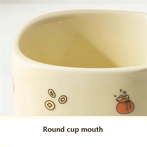 Tasses à café carrées céramique 12,85 oz mug original pour boisson chaude - 4