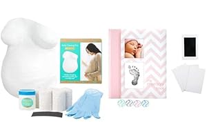 Kate & Milo and Pearhead Pregnancy Keepsake Bundle: Belly Casting Kit & Memory Book