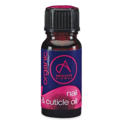 Absolute Aromas Organic Nail & Cuticle Oil 10ml - Premium Quality Oil to Nourish, Strengthen and Protect