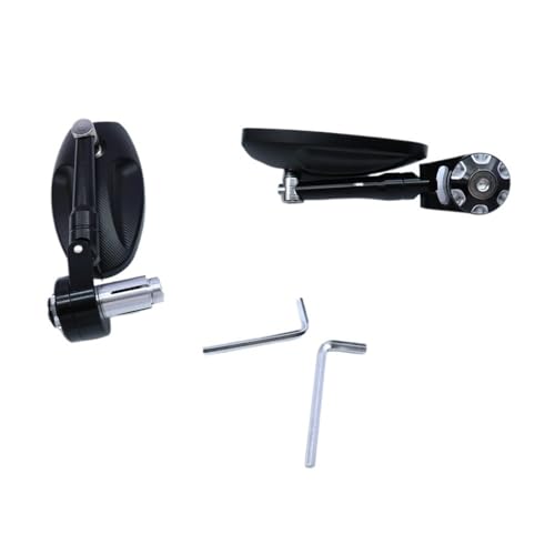 Espejos retrovisores universales de manillar para moto con angulo ajustable y vision clara 5