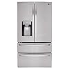 LG LMXS28626S 28 Cu. Ft. Stainless Steel 4-Door French Door Refrigerator