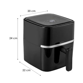 Vencier 2.8L Air Fryer 1000W, 220-240V Compact Healthy Fryer with LED Touchscreen, Dishwasher Safe Basket, Low Oil Cooking, Quiet & Energy Saving, Ideal for 1–3 Servings, Small Kitchen & Caravan