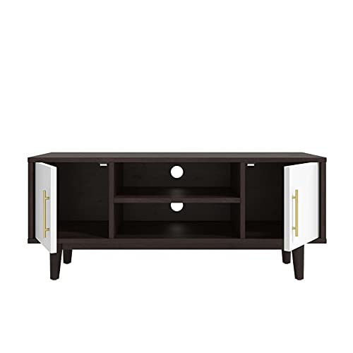 Modway Daxton 43" Mid-Century Modern Tv Stand In Cappuccino White #TOP4