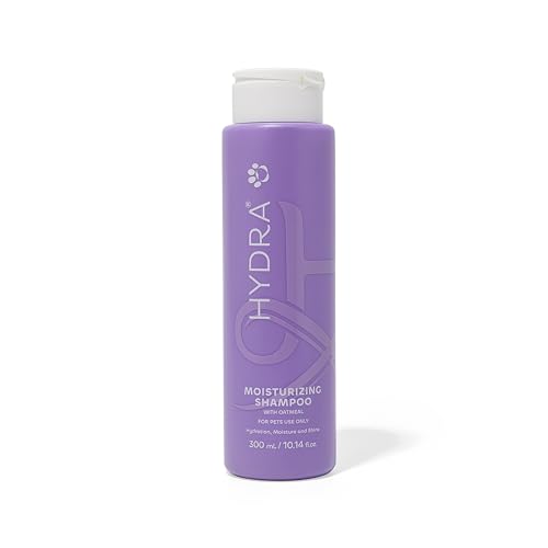 Moisturizing Dog Shampoo with Oatmeal Extract Hydrating Pet Shampoo for Dogs & Cats 10.14 oz Hydra Luxury Care