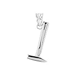 High Polish 925 Sterling Silver Sledgehammer Charm Pendant