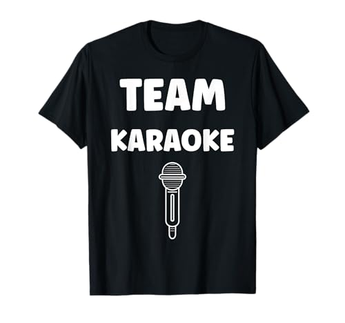 Simple minimalist music evening Team karaoke Maglietta