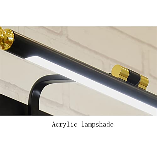 Luminaire sur miroir noir de 47cm pour illuminer une coiffeuse ou un chevet - 3
