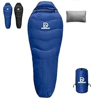 ダックダウン寝袋 ブラック 680FP Amazon.co.jp: DERWAY 冬用 ダウン寝袋 （220*85 cm）ワイド マミー型