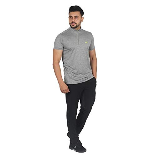 Vector XVector X VTD-055-G (Grey) Men's Ban Collar T-Shirt (L)
