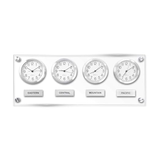 Multifunctional Time Zone Wall Clock