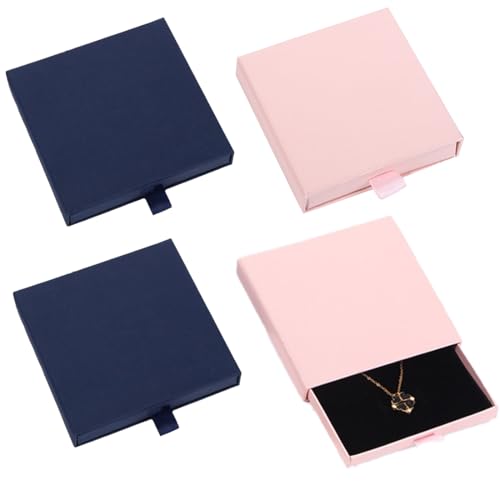 CATOR 4 Piezas Caja Regalo, joyeros mujer organizador, joyero, joyero mujer, cajitas Regalo pequeñas,Simple y práctico, Discreto y único, Muy Adecuado para el Almacenamiento de Joyas