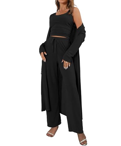 Image of 3 Piece Lounge Sets for Women Airport Travel Outfit