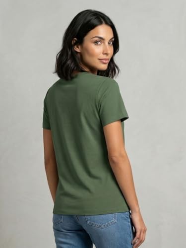 Image of Nobero Women's Graphic Printed T-Shirt | Regular Fit 180 GSM Cotton Tee for Women | Comfortable Round Neck Casual Wear