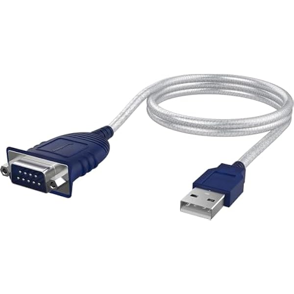 Sabrent Adapter USB na szeregowy (85 cm) USB na RS232 kabel szeregowy, kabel konwertera DB-9 (9-biegunowy) chipset Prolific kompatybilny z Windows, Mac OS X 10.6 i nowszym, Linux 2.4 et plus (CB-DB9P)