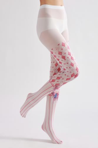 Image of Sahabowi Women's Sheer Tights, Digital Print Designs Stockings