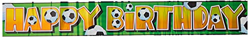 Unique Foil 3D Soccer Banner - 12 ft (1 Count) - Multicolor Foil Party Decor - Ultimate Sports Celebration Accessory