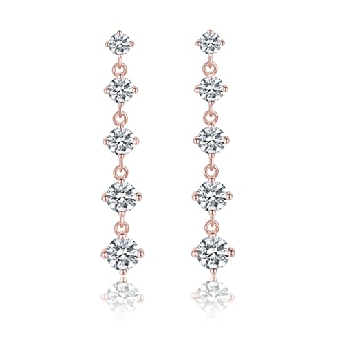 Pendientes de plata de ley 925 para mujer idóneos para bodas y looks diarios de oficina