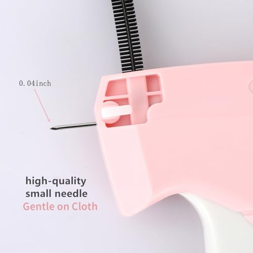 Stitchy Gun,Stitch Gun for Clothes,Tagging Gun for Clothing,Stitchy Quick Clothing Fixer,Includes 6 Needle, 1000 Black & 1000 White Fasteners - Thumbnail 6